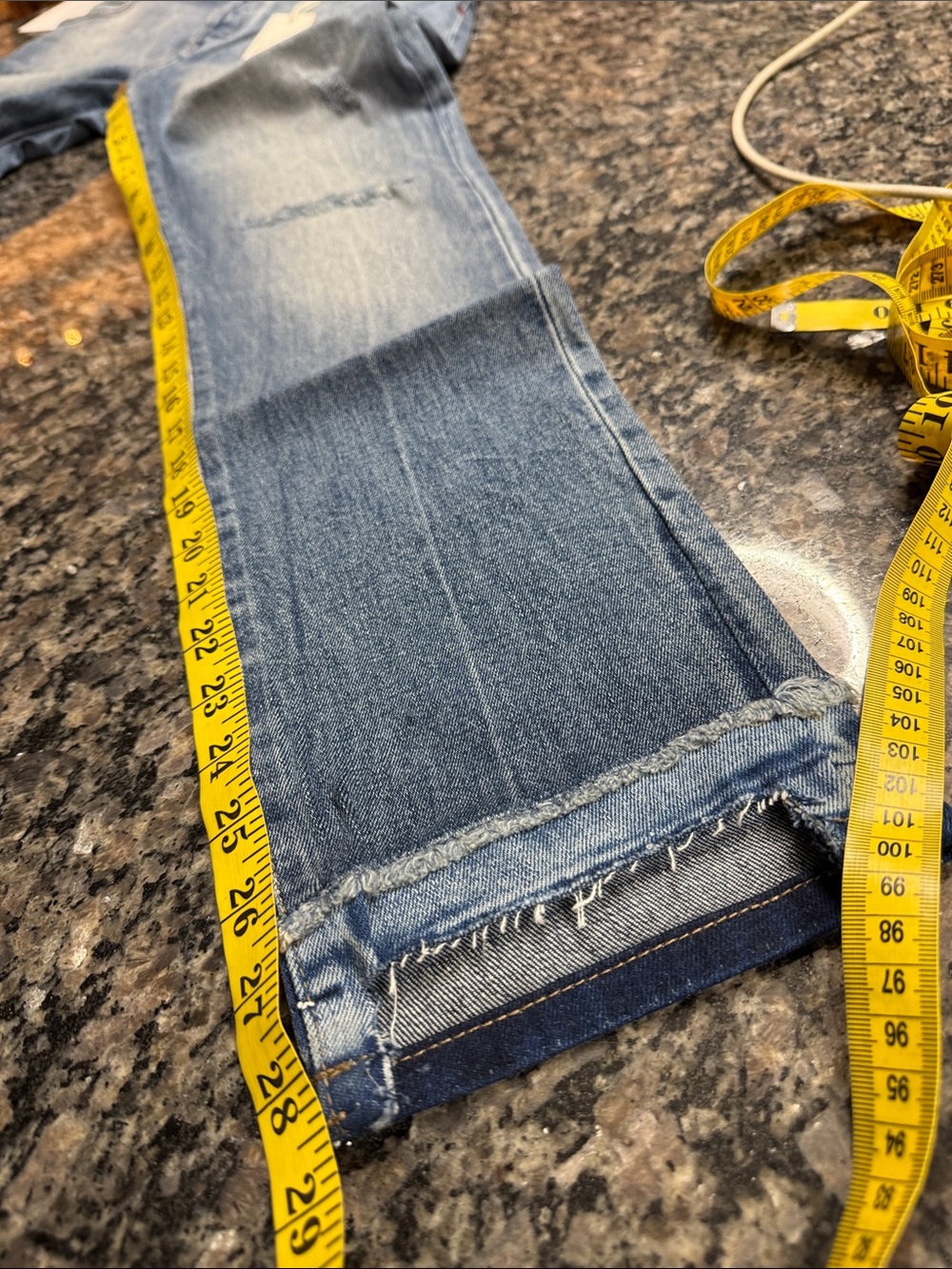 Warp + Weft CDC Paris Cigarette LBlue Slim Straight denim Jeans NWT 27 - Picture 11 of 13
